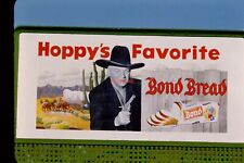 ORIG 1951 35mm Slide~KODACHROME RED BORDER HOPALONG CASSIDY BOND BREAD BILLBOARD for sale  Shipping to South Africa