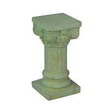 Verdigris Finish Solid Concrete Roman Ionic Column Pillar Pedestal 8.25 Inch for sale  Shipping to South Africa