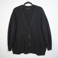 Jenni Kayne Cashmere Cocoon Stretch Knit Button Front Cardigan Sweater Black S for sale  Shipping to South Africa