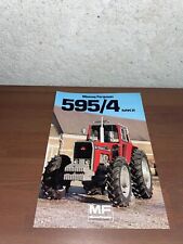 brochure prospekt PROSPECTUS TRACTEUR MASSEY FERGUSON 595 tractor-traktor-someca comprar usado  Enviando para Brazil