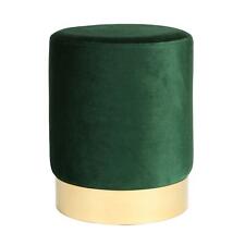 Round velvet pouffe for sale  Shipping to Ireland