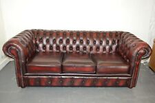 Chesterfield seater leather for sale  ROCHDALE