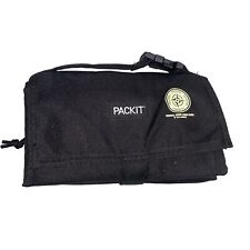Bolsa de almoço PackIt congelável isolada preta com logotipo bolsa dobrável comprar usado  Enviando para Brazil