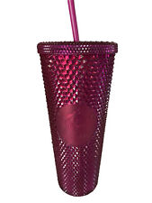 Copo copo Starbucks Pink Bling Berry Blast cravejado 24 oz Venti 2022, usado comprar usado  Enviando para Brazil