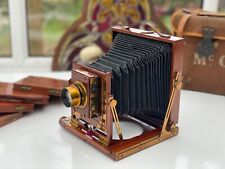 Câmera antiga de placa de mogno com obturador cronometrado Thornton Picard por volta de 1910, usado comprar usado  Enviando para Brazil