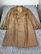 Vtg leather trench for sale  Lakemore