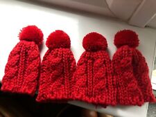 Four red knitted for sale  HAVERFORDWEST