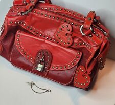 Vintage Red Luella Bag Flat Hearts, used for sale  Shipping to South Africa