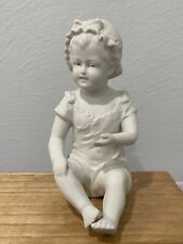 Figura antigua alemana de porcelana Carl Schneider Bisque piano niña segunda mano  Embacar hacia Argentina