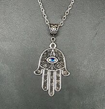 Colar corrente grande Hamsa mão de Fátima olho mau proteção espiritual 24" comprar usado  Enviando para Brazil