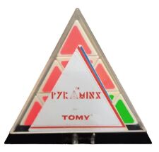 Usado, Tomy Pyramid Pyraminx Cubo de Velocidad Triángulo 3D Neón Puzzle Estuche y Manual 1981 segunda mano  Embacar hacia Argentina