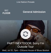 Tickets partynextdoor citizens for sale  Central Falls