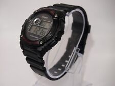 Relógio digital Casio 43mm W-216H estojo iluminador 3435 módulo pulseira de resina comprar usado  Enviando para Brazil