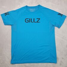 Camisa de pesca Gillz masculina média azul camada base desempenho escudo absorvente adulto comprar usado  Enviando para Brazil