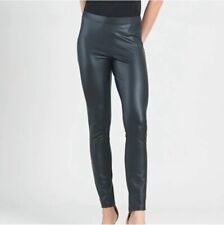 Leggings de cuero sintético líquido Clara Sun Woo negros elásticos para mujer talla pequeña segunda mano  Embacar hacia Argentina