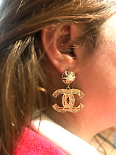 Chanel earrings logo usato  Pontinia