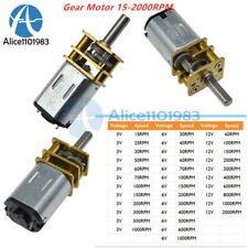 3V/6V/12V GA12-N20 DC Gearmotor Micro Gear Motor Metal Gearbox 15-2000RPM for sale  Shipping to South Africa