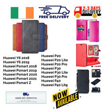 Leather Magnetic Flip Wallet Book Case for Huawei PSmart,19,20,21,Z,P20,P30,P40 myynnissä  Leverans till Finland