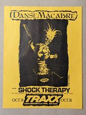 Shock Therapy, Danse Macabre @ Traxx 31 de outubro de 1984 Flyer Detroit Industrial Goth, usado comprar usado  Enviando para Brazil