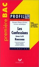 Oeuvre confessions rousseau d'occasion  Joinville