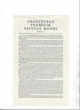 Prospectus premium savings for sale  WHITCHURCH