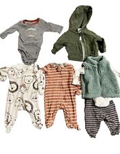 Lote de 7 piezas de ropa NB para bebés niños unisex bebé otoño e invierno carteres segunda mano  Embacar hacia Argentina