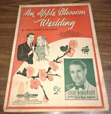 Partituras vintage 1947 “AN APPLE BLOSSOM WEDDING”. Destaque por Colin Bergerson comprar usado  Enviando para Brazil