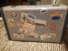 Blue vintage suitcase for sale  Dublin