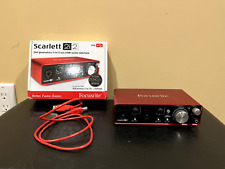 Usado, Interface de áudio Focusrite Scarlett 2i2 2ª geração USB vermelha TESTADA comprar usado  Enviando para Brazil