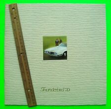 1970 FORD THUNDERBIRD GIANT PRESTIGE 20-pg COLOR CATALOG Brochure SUICIDE DOORS for sale  Shipping to South Africa