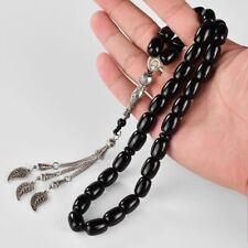 Beads rosary black usato  Spedire a Italy