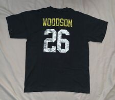 Camiseta deportiva retro de los Pittsburgh Steelers 26 Woodson look negra Reebok para hombre M Med, usado segunda mano  Embacar hacia Mexico