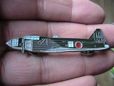 MITSUBISHI G4M BETTY PIN BADGE JAPANESE AIR FORCE WW2 TORPEDO BOMBER WAR PLANE, used for sale  BOLTON