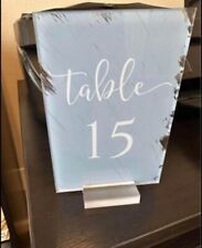 acrylic signs wedding table for sale  Ankeny