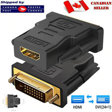 DVI-I 24+1 Male to HDMI Female Adapter Converter Gold Plated Connector For TV PC, käytetty myynnissä  Leverans till Finland