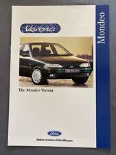 Folheto de vendas Ford Mondeo Verona Reino Unido junho 1995 FA1226, usado comprar usado  Enviando para Brazil