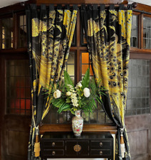 black velvet curtains for sale  LEICESTER