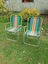 Vintage striped folding for sale  Shipping to Ireland