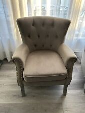 Set velvet armchair for sale  West Islip
