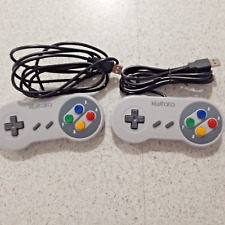 2 x Controle USB Super Nintendo SNES Para PC Mac Emulador Super Windows GamePad comprar usado  Enviando para Brazil