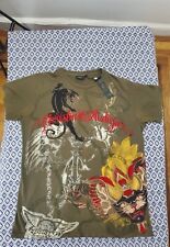 Christian Audigier Est. Camiseta verde 1958 tamanho médio comprar usado  Enviando para Brazil