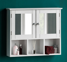 Lassic Bath Vida Priano White 2 Door Mirror Bathroom Cabinet for sale  Shipping to South Africa