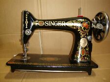 ANTIQUE SINGER SEWING MACHINE HEAD MODEL 66 'RED EYE', SERVICED, #AA174920, used for sale  Shipping to South Africa