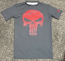 Camisa para hombre Under Armour Marvel Punisher gris compresión talla grande usada en excelente condición segunda mano  Embacar hacia Mexico