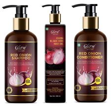 Glow Skin Care Shampoo Cebola + Óleo de Cabelo de Cebola + Condicionador de Cebola 800 ML comprar usado  Enviando para Brazil
