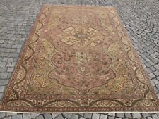 Usado, Tapete de decoração oriental antigo turco antigo Oushak tapete de área grande tapete de lã floral comprar usado  Enviando para Brazil