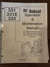 Usado, Mini escavadeira BOBCAT 331, 331E, 334 manual de operação e manutenção P/N 6902612 comprar usado  Enviando para Brazil