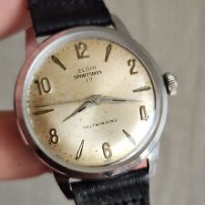 Vintage ELGIN relógio automático esportivo masculino Felsa 4000N 17Jewels suíço década de 1960, usado comprar usado  Enviando para Brazil