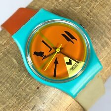 Raro 1986 Swiss Swatch Lady Watch para Mulheres, Vintage HORUS LL101 Nova Bateria! comprar usado  Enviando para Brazil