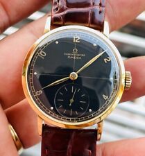 Relógio masculino vintage Omega cronômetro 30T2RG, caixa de 33 mm. Caixa de ouro maciço 18K comprar usado  Enviando para Brazil